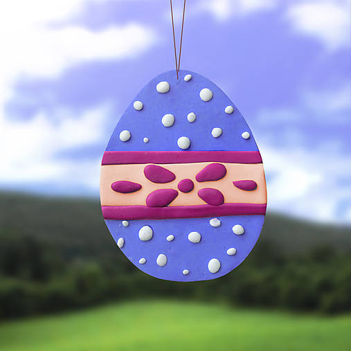 Dekorácie - Veľkonočné vajíčko na zavesenie (Folk) - 11622229_