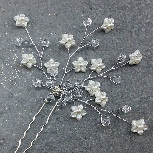 Ozdoby do vlasov - Wedding Sakura Crystal Collection ... vlasenka - 11625582_