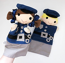 Hračky - Maňuška policajt / policajtka (na objednávku) - 11628718_