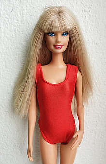 Hračky - Červené plavky pre Barbie - 11625882_