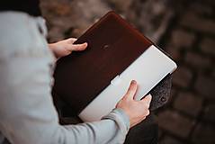 Na notebook - Kožené puzdro na tablet / notebook NOMAD Leather bordové - 11625555_