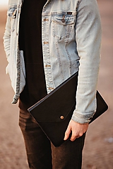 Kožené puzdro na tablet / notebook NOMAD Leather čierne
