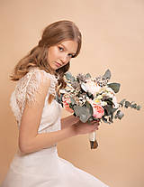 Kytice pre nevestu - Romantický boho kvetinový set "láskou pretvoriť" na ukážku - 11626464_