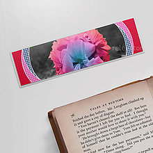 Papiernictvo - Záložka do knihy realistic kvety (kvet farebný) - 11627261_