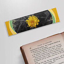 Papiernictvo - Záložka do knihy realistic kvety (kvet púpava) - 11627270_