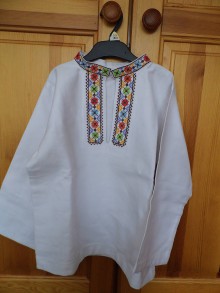 Detské oblečenie - folk detská košeľa - 11630429_