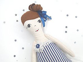 Hračky - Textilná bábika (Gréta) - 11630486_