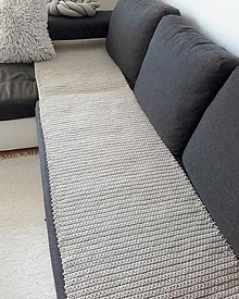 Úžitkový textil - Háčkovaný koberec - prehoz na gauč (prehoz na gauč, 55x200cm) - 11629633_