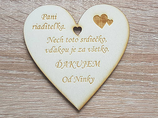 Magnetka poďakovanie pani riaditeľke 9cm