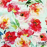 Papier - S1469 - Servítky - kvety, akvarel, flowers - 11635332_
