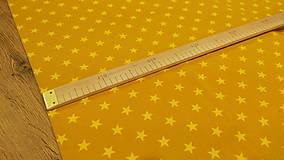 Textil - Úplet - Hviezdičky 20 mm - cena za 10 centimetrov - 11636195_