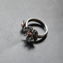 Prstene - Prsteň dva kvety - 11635076_