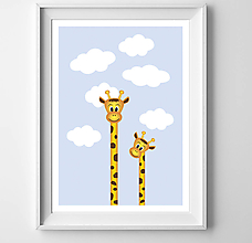 Grafika - Dve žirafy - 11635557_
