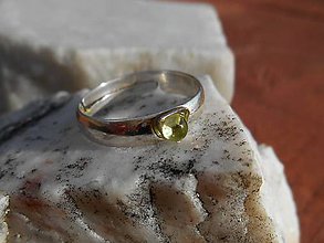Prstene - ring with olivin II - 11639482_