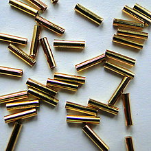 Komponenty - Kovová rúrka-1ks (6mm-rovná-pozlátená) - 11639621_