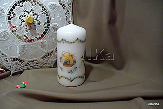 Sviečky - dekoračná sviečka Sliepočka - 11639177_