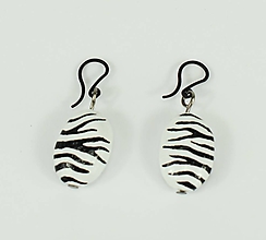 Sady šperkov - Náhrdelník Zebra (Náušnice) - 11637591_