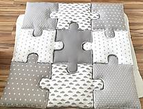 Detský textil - MEGA puzzle vankúšiky - 11640020_