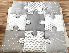 Detský textil - MEGA puzzle vankúšiky - 11640020_