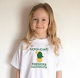 Detské oblečenie - veľkonočné tričko pre suchomilnú kvetinku - 11641025_