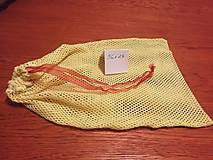 Úžitkový textil - Sieťkové vrecko žlté - 11646545_