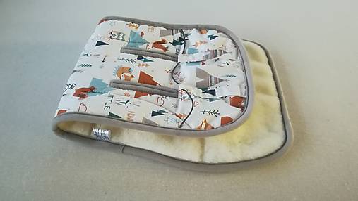 Detský textil - Vlnienka MERINO podložka OYSTER ZERO ALPINE GREEN 100% wool - 11646292_