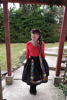Sukne - Maľovaná sukňa s topom - 11645462_