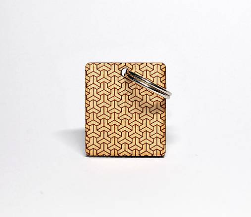 Kľúčenky - DREVENÁ KĽÚČENKA_VZOR 2 - 11651188_