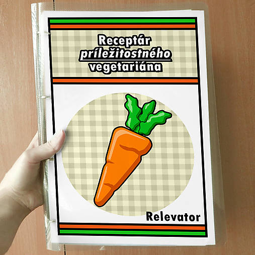 Papiernictvo - Receptár príležitostného vegetariána (mrkva) - 11650383_