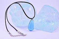 Náhrdelníky - Slza štastia modrá - FARBU SI VYBERTE! Živicový náhrdelník / prívesok (Fialová) - 11655911_