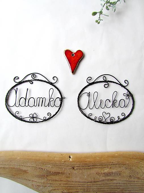 Tabuľky - ceduľka s menom - 11657389_