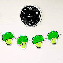 Tabuľky - Girlanda zelenina (brokolica) - 11658622_