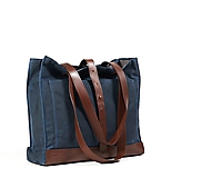 Veľké tašky - Modrá veľka taška - 11662254_