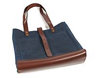 Veľké tašky - Modrá veľka taška - 11662258_