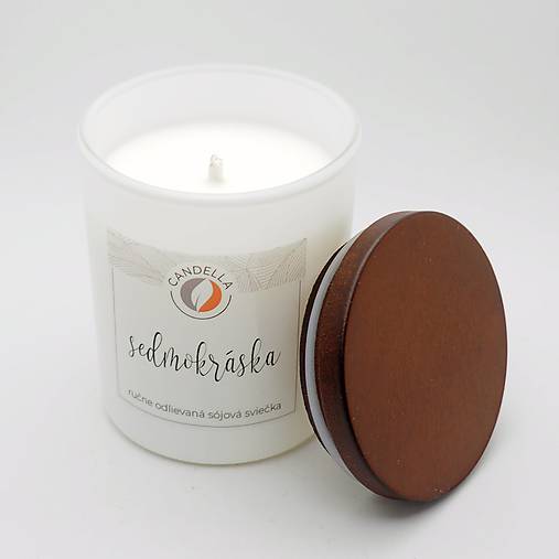 Sviečky - Sedmokráska - sójová sviečka (S) (biela nádobka S (100 g)) - 11664843_