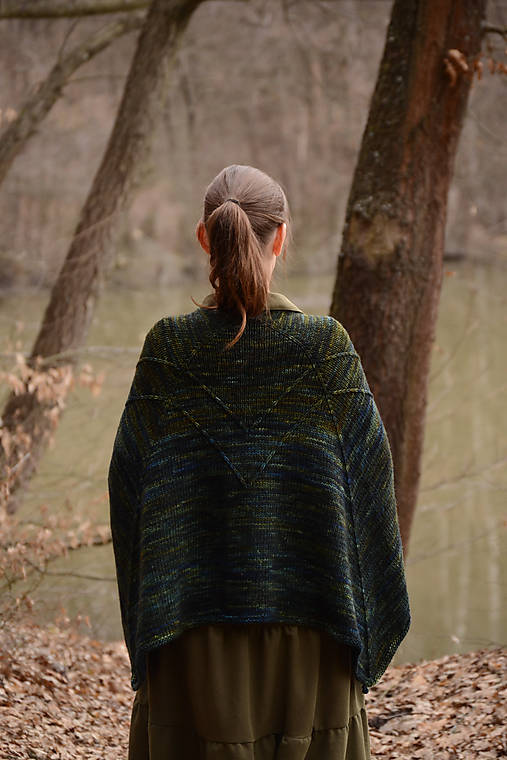  - Dámske pončo LANA - ZĽAVNENÉ, 100% merino - 11666272_