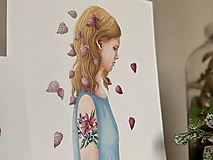 Dievča s fitóniou - Print | Botanická ilustrácia