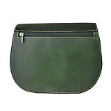 Kabelky - Kožená lovecká kabelka v tmavo zelenej farbe, ručne tieňovaná - 11669998_