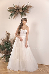 Šaty - Dvojdielne svadobné šaty - korzet a sukňa SKLADOM - 11671944_