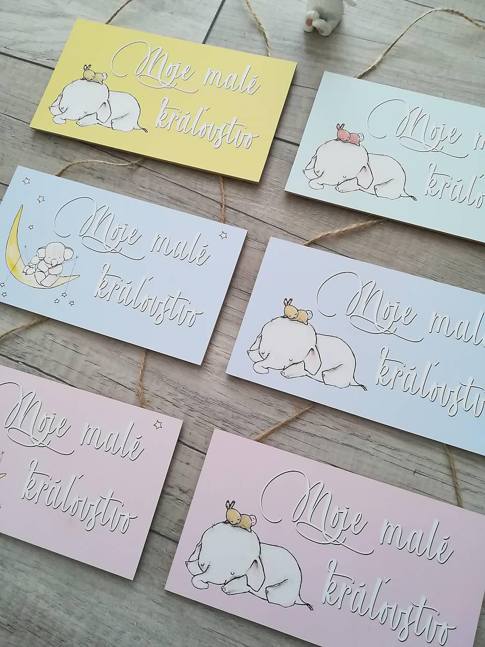 Moje malé kráľovstvo, tabuľka na dvere, do detskej izbičky