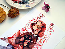 Grafika - Vyšívam tulipány - 11673587_