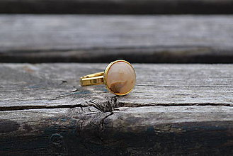 Prstene - Opál prsteň Ag 925 pozlátený - 11673102_