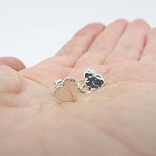 Sady šperkov - MiniMe / Valentínky (Náušky tepané Ag925 / pár) - 11673026_