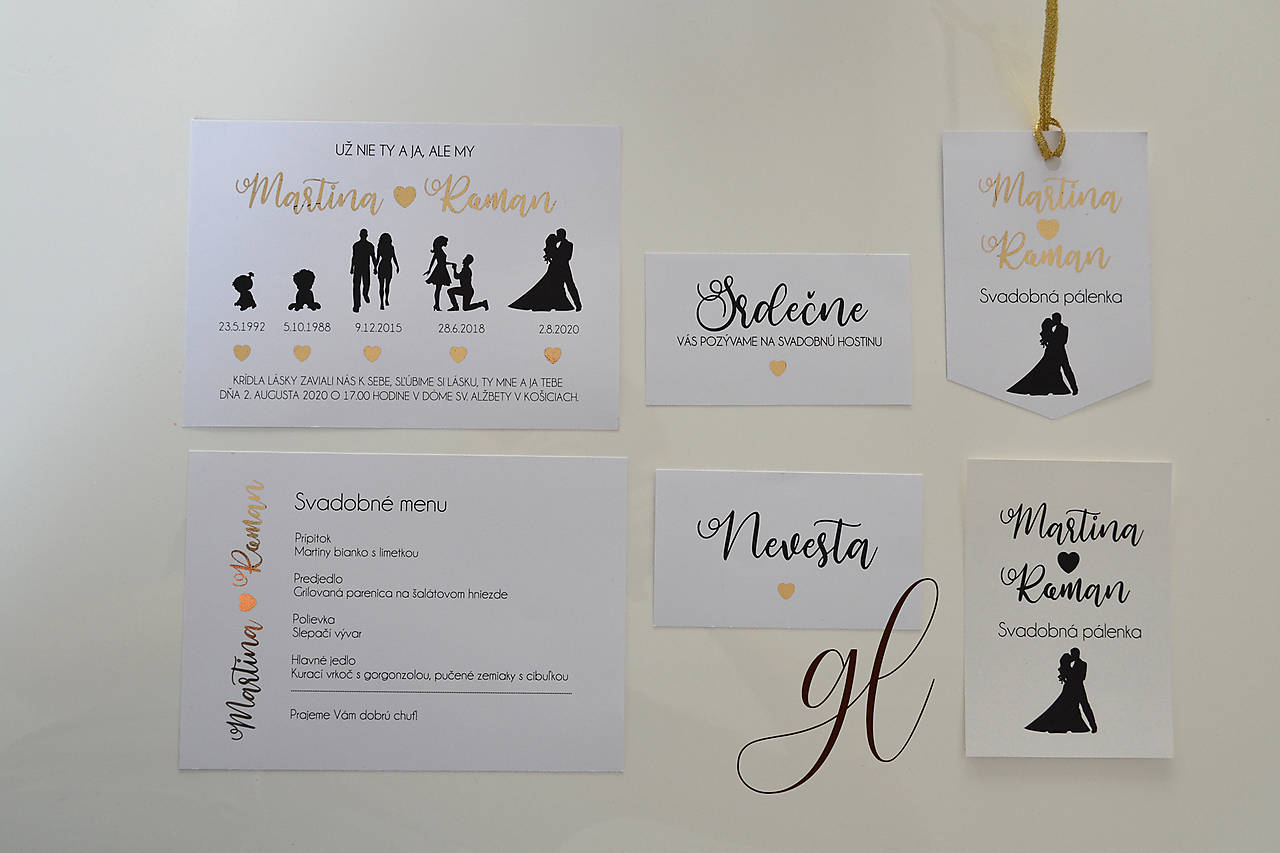 Svadobné tlačoviny časová os