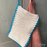 Úžitkový textil - Bavlnená žinka na kúpanie Rukavička / rozmer 21 x 14 cm - 11677483_