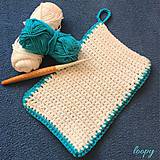 Úžitkový textil - Bavlnená žinka na kúpanie Rukavička / rozmer 21 x 14 cm - 11677484_