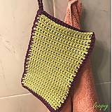 Úžitkový textil - Bavlnená žinka na kúpanie Rukavička / rozmer 21 x 14 cm - 11677487_