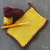 Úžitkový textil - Bavlnená žinka na kúpanie Rukavička / rozmer 21 x 14 cm - 11677488_