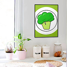 Grafika - Zelenina - grafika (brokolica) - 11677666_