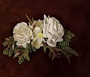 Ozdoby do vlasov - Svadobný hrebienok Krásna v bielom šate - 11680202_